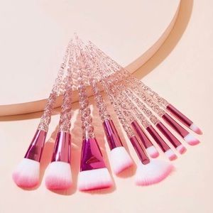Pink unicorn make up brushes